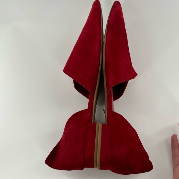 Vince darlington 11 41 split Napa Italian suede pointy toes dorsay minimalist - Picture 6 of 13